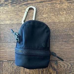 lululemon athletica Black Mini Bag with Clip
